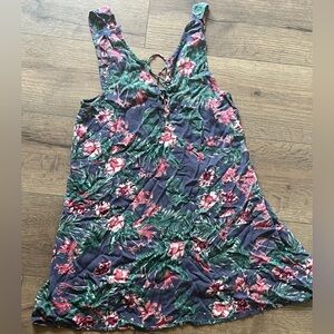 Roxy Dark Floral Patterned Fabric